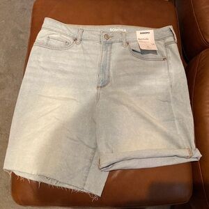NWT! Sonoma Bermuda high waisted shorts Sz 14